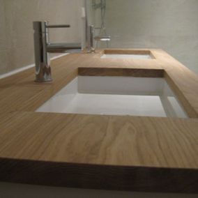 Houten wastafel